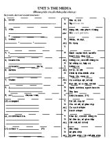 Tài liệu luyện thi vào Lớp 10 môn Tiếng Anh - Unit 5 The media